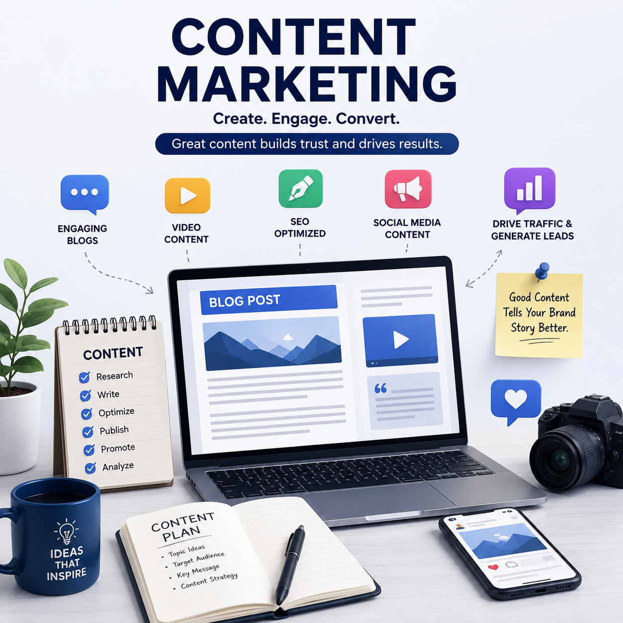 Content marketing services for engaging blogs and brand growth