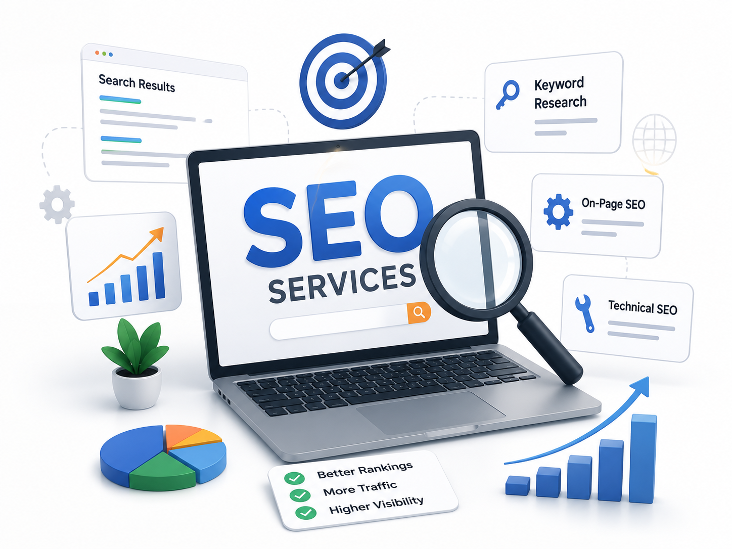 SEO services for better website rankings and organic traffic
